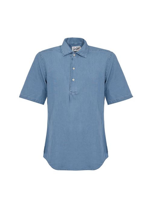 Polo Raphael in cotone chambray Mc2 Saint Barth | RPE000100335L